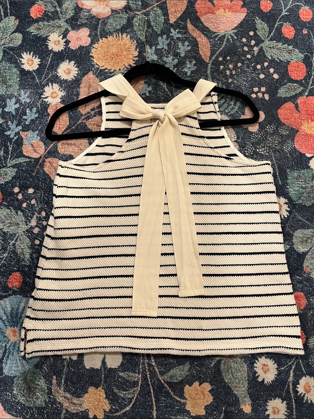Madewell Bow Back Striped Tank Medium